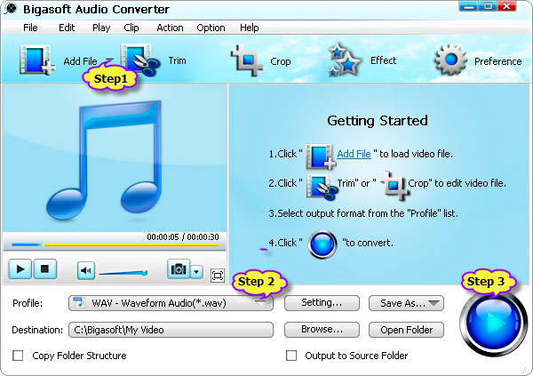 DTS to WAV - Batch Convert DTS to WAV 5.1 with DTS to WAV Converter