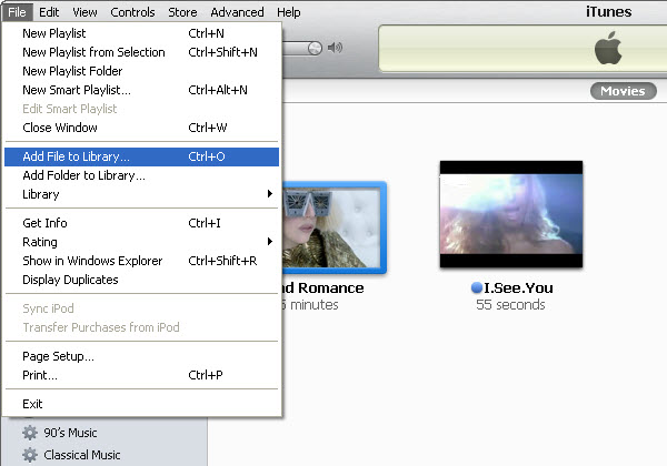 How to import AVI to iTunes