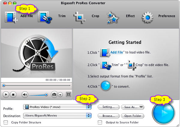 How to Convert MXF to Apple ProRes 4444 and 422
