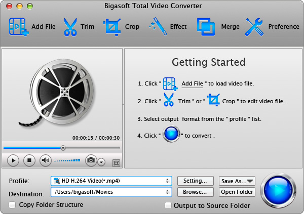 Total Video Converter for Mac OS X EI Capitan
